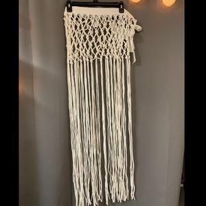 White Swimsuit Cover-Up Skirt